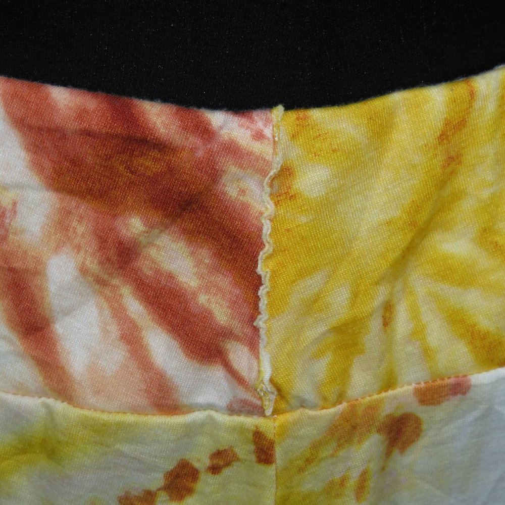 Cato Women's Rust Orange Multi Tie Dye Skirt Plus Size 14-16 - Picture 2 of 11